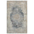 4' X 6' Beige and Gray Medallion Area Rug